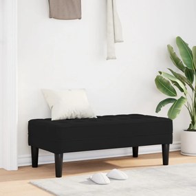 Pad Fekete 113x57x39 cm Velúr