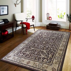 Barna vintage szőnyeg nappaliba Szélesség: 200 cm | Hossz: 300 cm