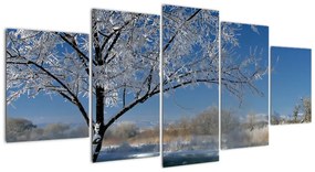 Kép - fagyos, téli, táj (150x70cm)