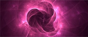 Modern rózsaszín absztrakció képe (120x50 cm)