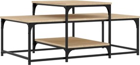 vidaXL sonoma tölgy színű szerelt fa dohányzóasztal 102 x 60 x 45 cm
