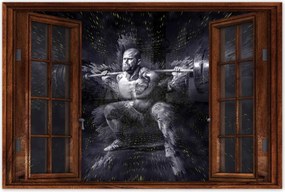 Poszterek 90x60 Strongman Edzőterem Erő