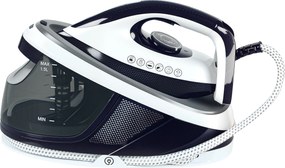 HOMCOM 2600W Gőzölős Vasalóállomás 100 g/perc 8 Bar ECO Funkció Kerámia Talpazat Erőteljes Függőleges Vasalás Automatikus Kikapcsolás Anti-Kalkulátor