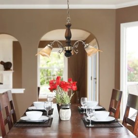 Rabalux 7093 - Csillár láncon RUSTIC 3 3xE14/40W/230V