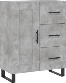 vidaXL betonszürke szerelt fa tálalószekrény 69,5 x 34 x 90 cm