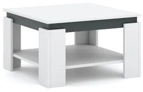 Dohányzóasztal OLAF fehér/antracit