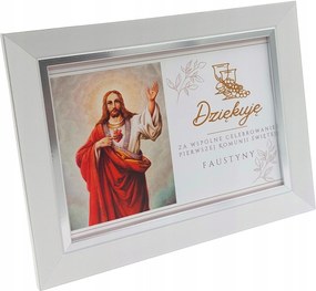 Képkeret 15x21 és köszönetnyilvánítás és szentáldozás a keresztszülőknek