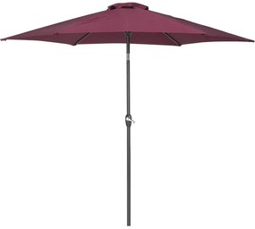 Bordó napernyő ⌀ 270 cm VARESE Beliani