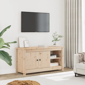 tömör fenyőfa TV-szekrény 103 x 36,5 x 52 cm