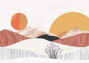 Poszter 84,1x59,4cm Táncoló Nap