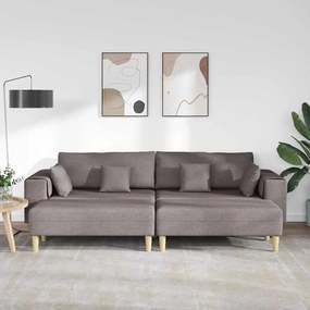 Szövet kanapé párnával 3 pcs Tópszínű 208 cm szövet