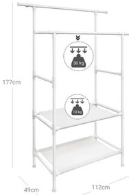 LINEA álló fogas, fehér