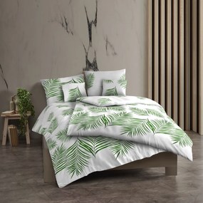 Kvalitex Pamut ágynemő Tropical fehér, 240 x 200cm, 2x 70 x 90 cm, 240 x 200 cm, 2 db 70 x 90 cm