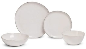 Agyagkerámia étkészlet 24 db-os Snow Heart – Bonami Essentials