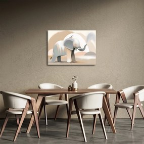 Kép - Elefánt pasztell színekben (70x50 cm)
