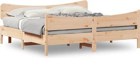 vidaXL tömör fenyőfa ágy matrac nélkül 200 x 200 cm