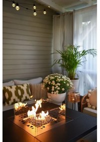 Planika Square Asztal GAS - Kültéri gáz kandalló 79,7x90 cm 10kW