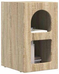 vidaXL Éjjeli asztal Sonoma tölgy 29.5 x 35 x 50 cm Faanyag