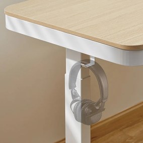 Logilink Elektromosan állítható magasságú asztal, vezeték nélküli töltés, 2x USB port