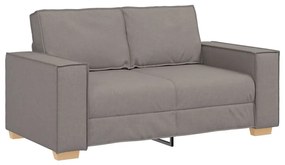 kétszemélyes, bézs színű, szövetből készült kanapé 120 cm