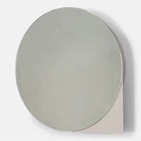 Szürkésbarna fém fali-tükrös fürdőszoba szekrény 55x55 cm Sonnet – Spinder Design