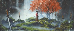 Kép - A kardok kertjének illusztrációja (120x50 cm)