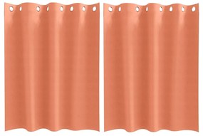Függönyök függönyökkel 2 pcs Terrakotta 140x140cm Poliészter
