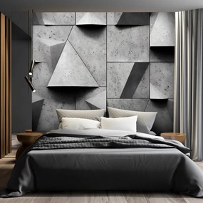 Gario Fotótapéta Geometrikus beton formák Anyag: Vlies, Méret: 100 x 70 cm