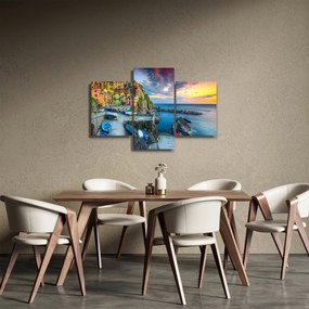 Kép - Mediterrán falu (90x60 cm)