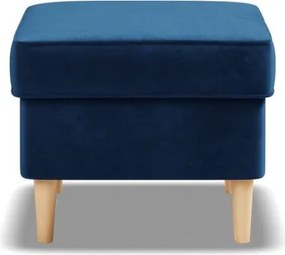 Uszak lábtartó, bársony, kék