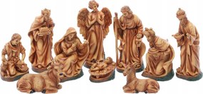 Karácsonyi Betlehem Figurák 10 El. 24CM-IG Gyanta Massza polyresin