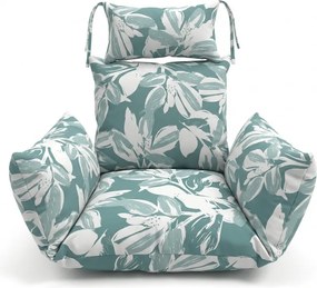 Párna függőszékhez KOKON, zöld-fehér