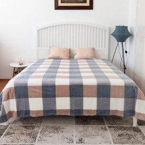 Borocs Pasztell Pléd Takaró Kockás 200 x 230 cm