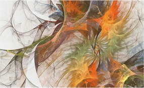 Dekoratív fali tapéta 3D hatással Absztrakt kaleidoszkóp 416x254 Ragasztó