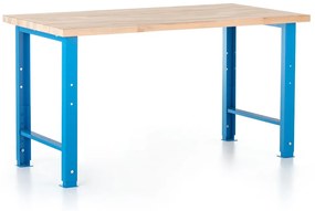 Állítható magasságú műhelyasztal Basic, 150 x 80 cm, kék - ral 5012