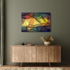Kép - Sokszögű 3D absztrakció (90x60 cm)