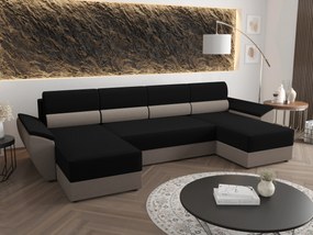Sarok ülőgarnitúra U Radiant U2 (fekete + szürke). 1057524