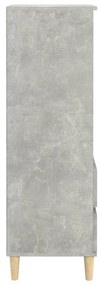 betonszürke szerelt fa magasszekrény 40 x 36 x 110 cm