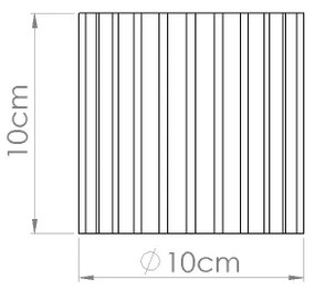 Sollux SL.1804 - AURA spotlámpa 1xGU10/10W/230V 10 cm barna