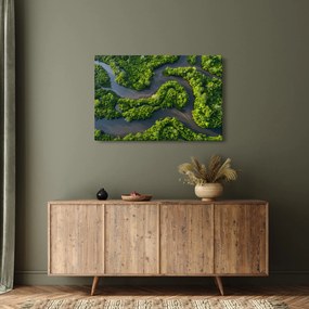 Kép - Erdei táj folyóval (90x60 cm)