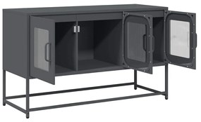 antracit hidegen hengerelt acél TV-szekrény 100,5x39x60,5 cm