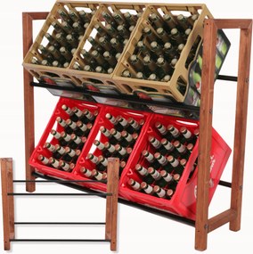 Italtartó állvány Sörszállító állvány Fém Öko Rudak