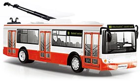 Rappa trolibusz hanggal és fénnyel, 28 cm
