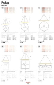 Redo 01-2891 - LED Dimmelhető csillár zsinóron FEBE LED/62W/230V fekete