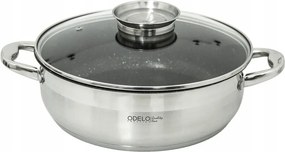 Mély Acél Serpenyő Hagyományos Tapadásmentes Fedővel 28CM OD1671