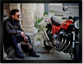 Poszterek keretben 40x30 Motorkerékpár Klasszikus Motor