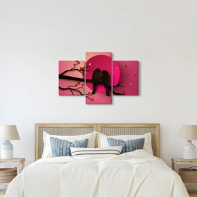 Kép - Szerelmes madarak (90x60 cm)