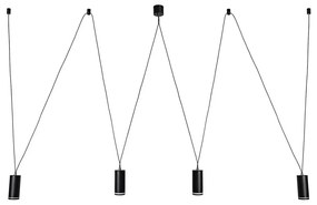 Rabalux 73038 - Csillár zsinóron SENOBIA 4xGU10/5W/230V pók