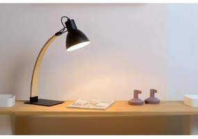 Lucide 03613/01/30 - Asztali lámpa CURF 1xE27/60W/230V fekete