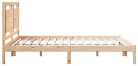 tömör fa extra hosszú ágykeret matrac nélkül 140 x 210 cm